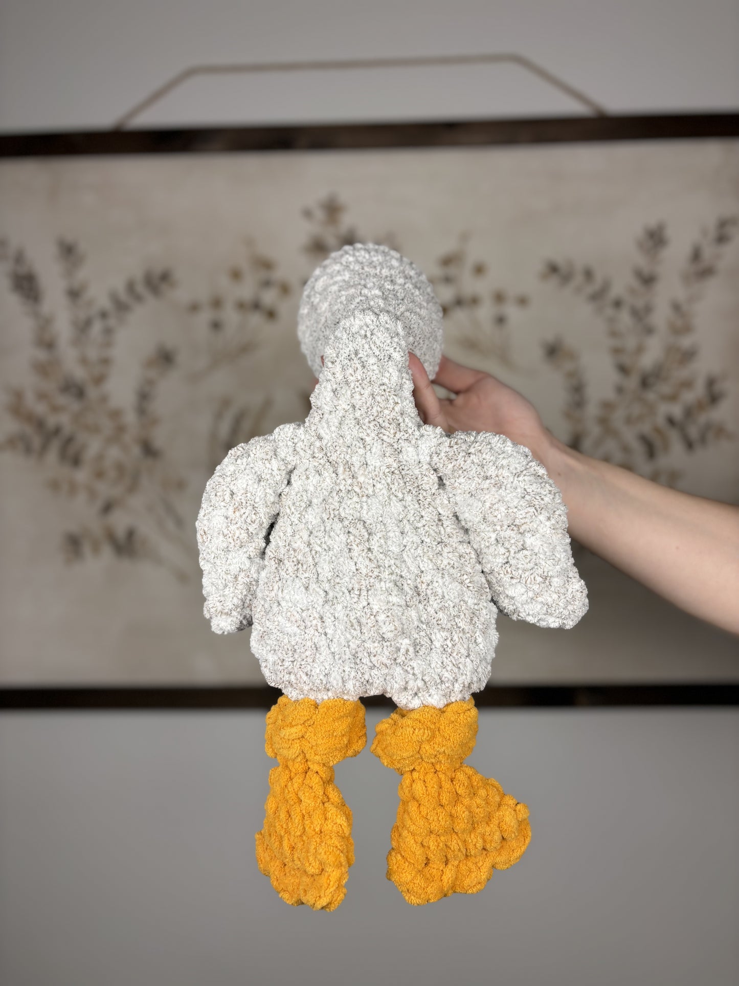 Large Gray Goose Snuggler