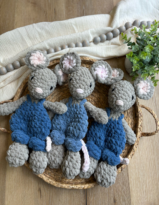 Small Mouse in Overalls Snuggler
