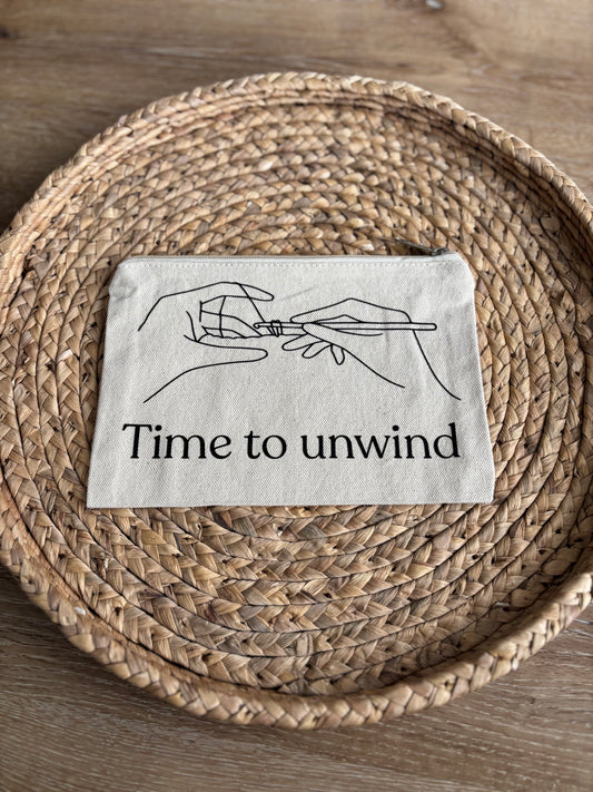 Time to Unwind Zipper Pouch