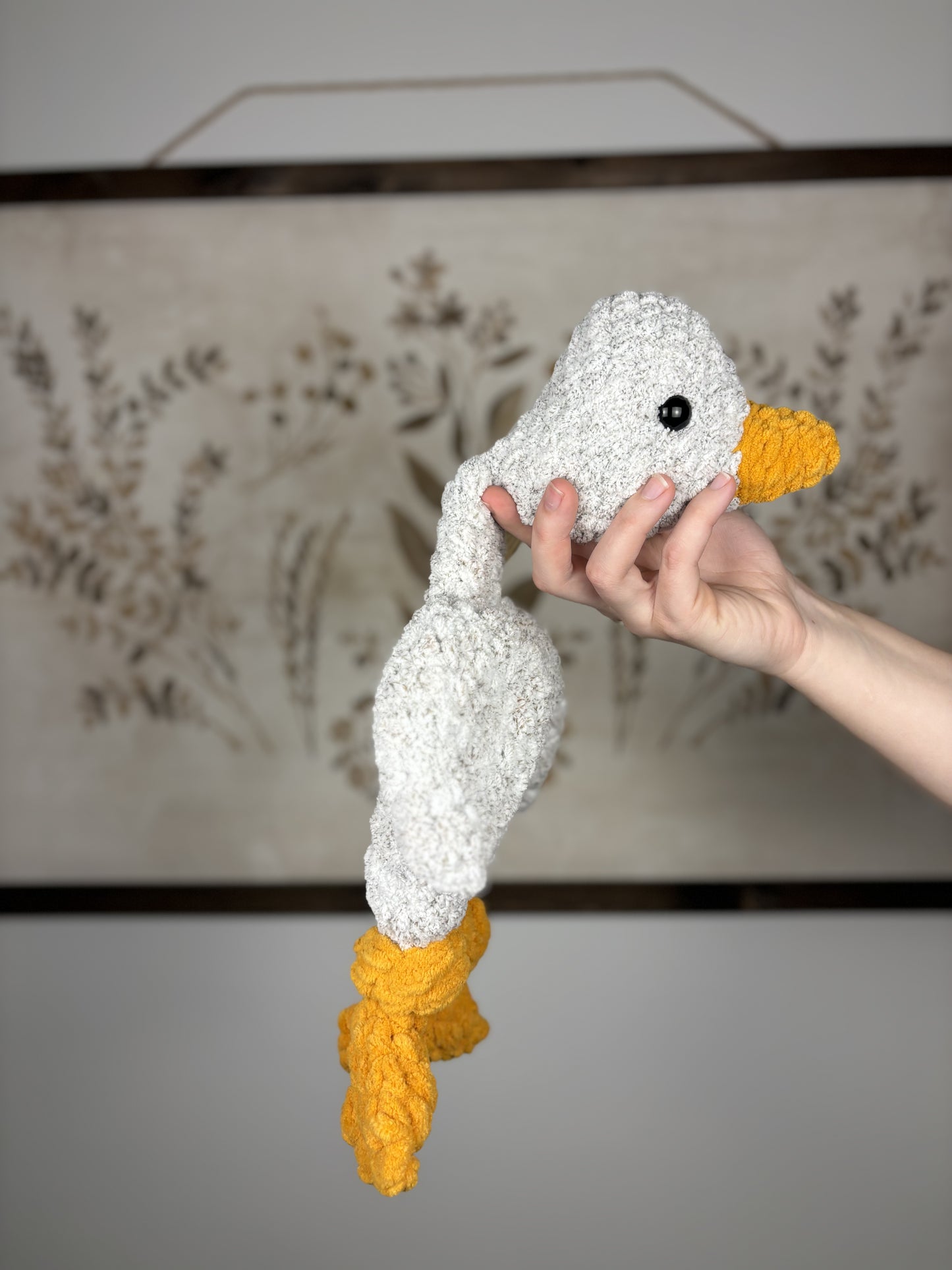 Large Gray Goose Snuggler