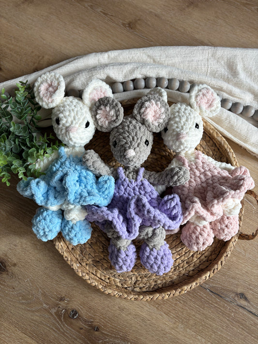 Small Mouse in Dress Snuggler